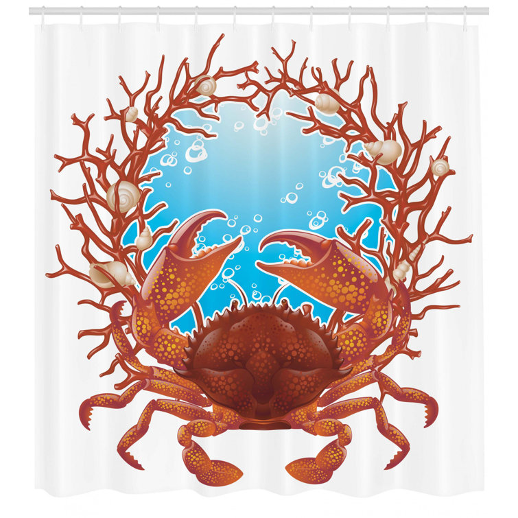 East Urban Home Shower Curtain with Hooks Included Wayfair